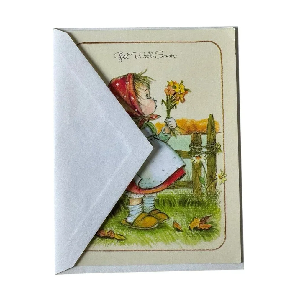 The Good Samaritans Little Helpers Get Well Soon Greeting Card 1987 USA Made‎